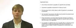Negotiatiable Instrument - Payable on Time or on Demand Instructional Video