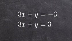 Solve the system of equations by graphing; No solution Instructional Video