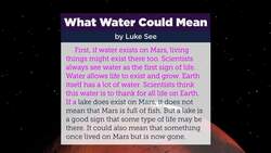 Summarize a Scientific Text Instructional Video