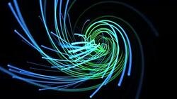 Motion green and blue lines abstract background Stock Footage