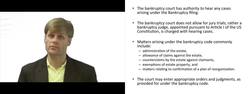 What is the Authority of the Bankruptcy Court Instructional Video