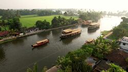 Kerala From Above: Drone Views of India's Tropical Paradise Stock Footage