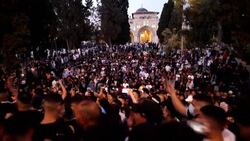 CLEAN : Palestinians attend Eid Al-Fitr prayers at the Al-Aqsa mosque compound News Clip