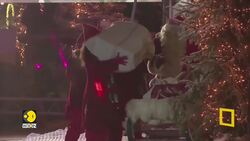 Christmas: Bidding Adieu Santa Sets-Off On His Sleigh News Clip