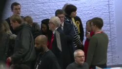CLEAN : UK Labour leader Jeremy Corbyn appears at polling station as party prepares for defeat in snap election News Clip