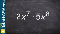 Multiplying two exponents and adding the powers the easy way Instructional Video