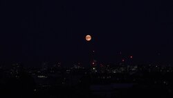 Footage of Harvest Supermoon News Clip