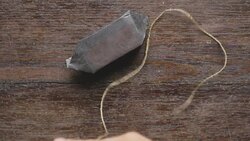 Swedish woman wrapping Christmas presents Stock Footage