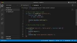 Express Framework Mastery: From Beginner to Advanced with Node.js - Writing and Appending Files with the File System Module Instructional Video