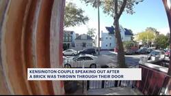 Multiple teens caught on camera throwing brick at Kensington home News Clip