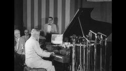 Harry Truman and James Petrillo perform duet on piano and trumpet News Clip