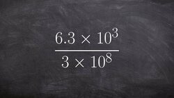 Determining the quotient of two numbers in scientific notation Instructional Video