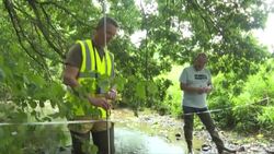 CLEAN : In Brittany, water vigils track down the drought News Clip