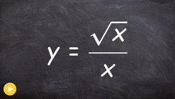 Finding the derivative square root x over x using power rule Instructional Video