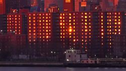 Sunset in New York City News Clip