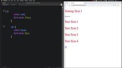 HTML CSS and JavaScript for Beginners - A Web Design Course - CSS Selection and Classes Instructional Video