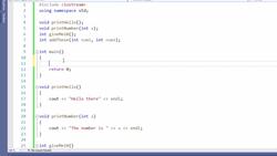 C++ Developer - Function Return Types and Parameters Instructional Video