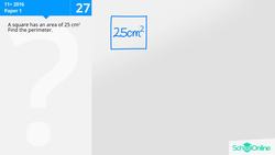 KS2 Primary Maths Age 9-13 - Area and Perimeter: - Explained Instructional Video