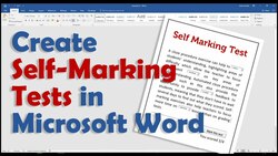 How to Create a Self-Marking Test in Microsoft Word Instructional Video