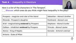 Revising the theme of inequality in Shakespeare's 'The Tempest' Instructional Video