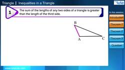 Inequalities of a Triangle Instructional Video