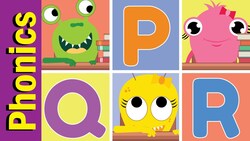 P Q R Phonics Alphabet Chant for Children Instructional Video
