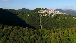 Sacro Monte di Varese in Italy Stock Footage