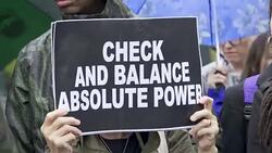 ANTI–Brett Kavanaugh – Multiple arrested for civil disobedience on day of Kavanaugh/Ford hearing Stock Footage