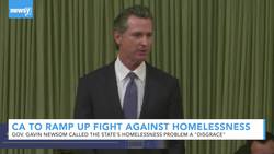 California Gov. Gavin Newsom Announces Plan To Fight Homelessness News Clip