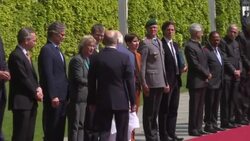 CLEAN : German Chancellor welcomes India's Prime Minister to Berlin News Clip
