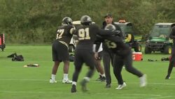 New Orleans Saints training in London News Clip