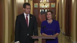 Pelosi welcomes Venezuela's Guaid  to US Capitol News Clip