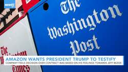 Amazon Wants President Trump To Testify Over Cloud Services Contract News Clip