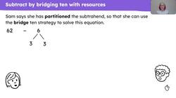 Subtract by bridging a multiple of ten Instructional Video