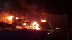 Massive blaze at Cambodian hotel casino leaves many dead News Clip