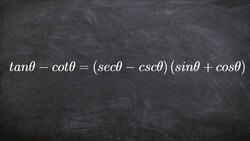 Multiplying and using reciprocal identities to verify an identity Instructional Video