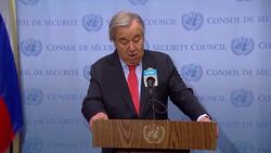 Russia needs to end 'absurd' war in Ukraine, says UN chief News Clip