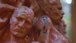 CLEAN : FILE: 'Pillar of Shame', University of Hong Kong's Tiananmen Square memorial statue News Clip