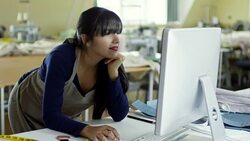 Using Computer when Working on Fashion Collection Stock Footage