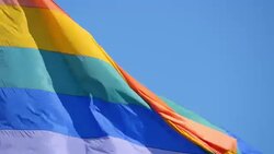 Rainbow flag in 4K Stock Footage