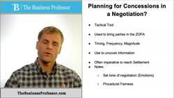 Concessions in a Negotiation Instructional Video