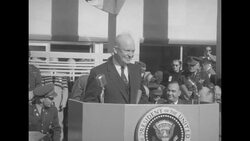 Pres. Dwight Eisenhower speaks at the opening ceremonies of the Eisenhower Museum in Abilene, KS News Clip