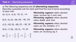 Fibonacci and alternating sequences Instructional Video