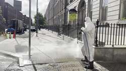 Makeshift asylum seeker encampment removed from Dublin city centre News Clip