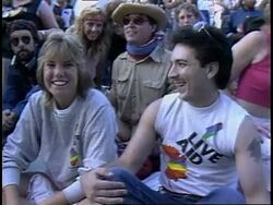 US Live Aid Concert in Philadelphia, PA Stock Footage