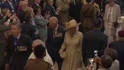 Britain's Prince Charles, Prince of Wales and Camilla, Duchess of Cornwall attending remembrance service at the Cathedral of Bayeux News Clip