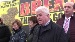 Communities against Brexit protest at Irish border News Clip