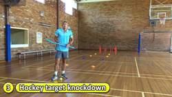 Relay race: Soccer/kicking › Around the tall cone | Teaching fundamentals of PE (K-3) Instructional Video