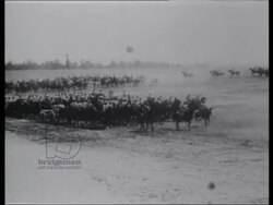 French and German troops at the Battle of the Marne, WWI, 1914 - IMW954586 Stock Footage