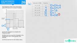 GCSE Secondary Maths Age 13-17 - Probability & Statistics: Histogram - Explained Instructional Video